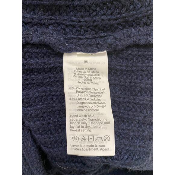 J crew navy mock neck long sleeve sweater size medium - Picture 6 of 6